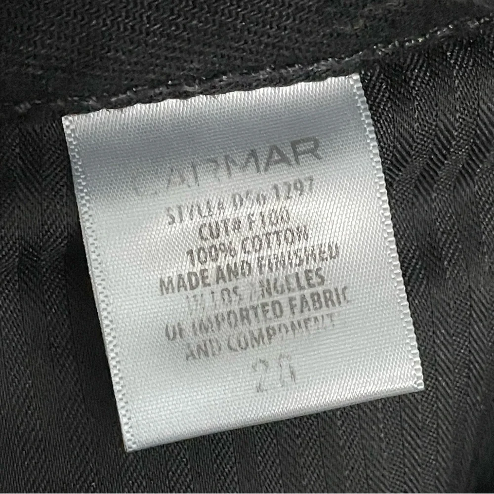 Carmar Black Mini Denim Skirt Raw Hem Women’s‎ 26